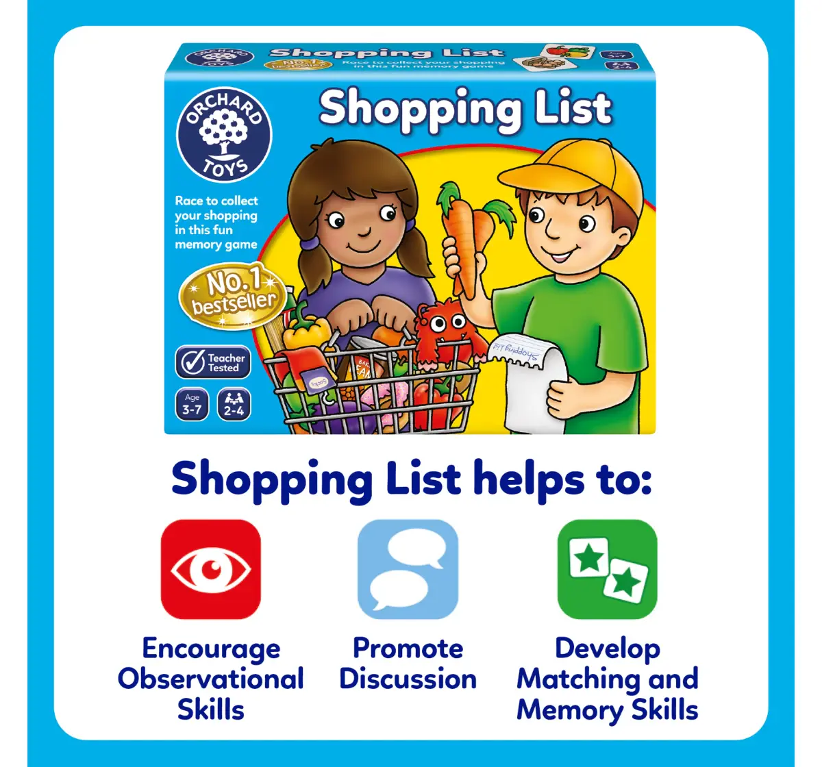 Orchard Toys Shopping List, Memory Game, 3Y+