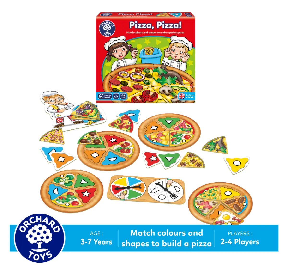 Orchard Toys Pizza, Pizza, Educational Game, 3Y+