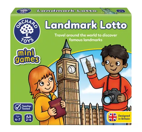 Orchard Toys Landmark Lotto, Educational Game, 4Y+