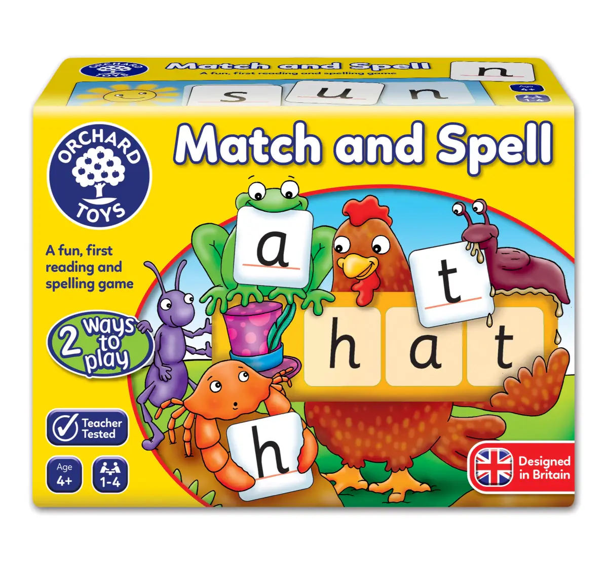 Orchard Toys Match And Spell, Reading And Spelling Activity And Game, 4Y+