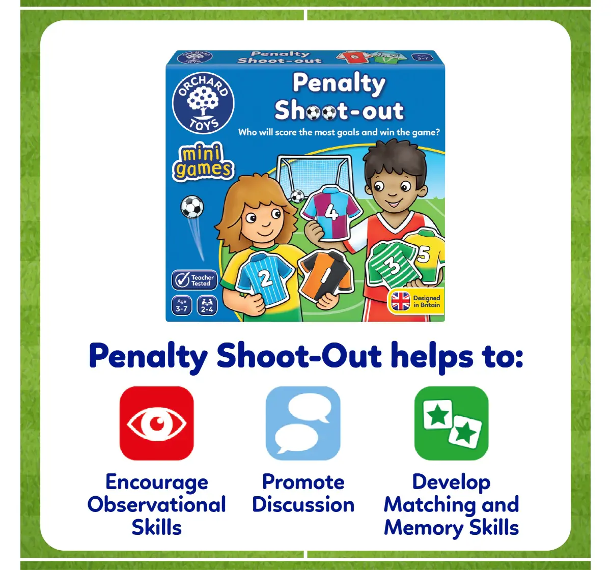 Orchard Toys Penalty Shoot-Out, Numbers And Counting Game, 3Y+