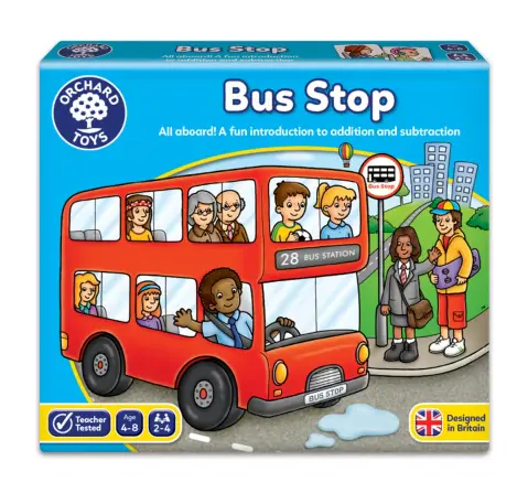 Orchard Toys Bus Stop, Addition And Subtraction Maths Board Game, 4Y+