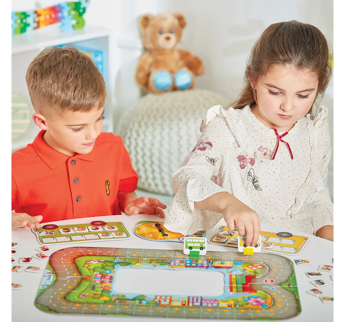 Orchard Toys Bus Stop, Addition And Subtraction Maths Board Game, 4Y+