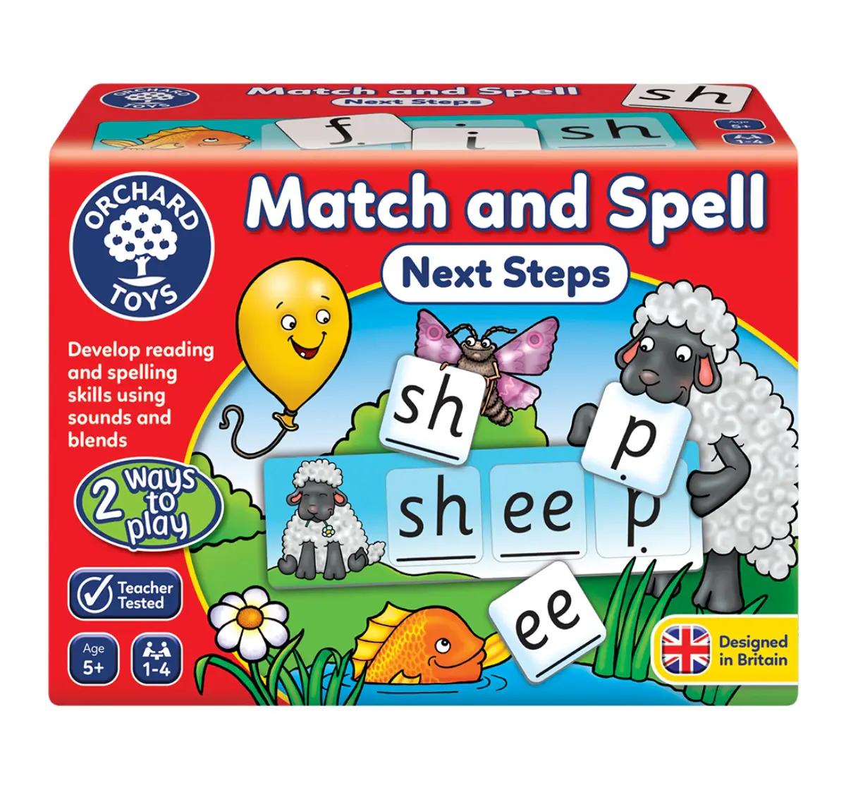 Orchard Toys Match And Spell Next Steps, Reading And Spelling Activity And Game, 5Y+