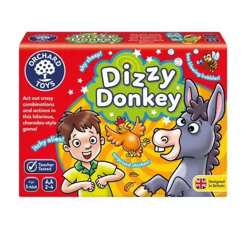 Orchard Toys Dizzy Donkey, Action And Performance Board Game, 5Y+