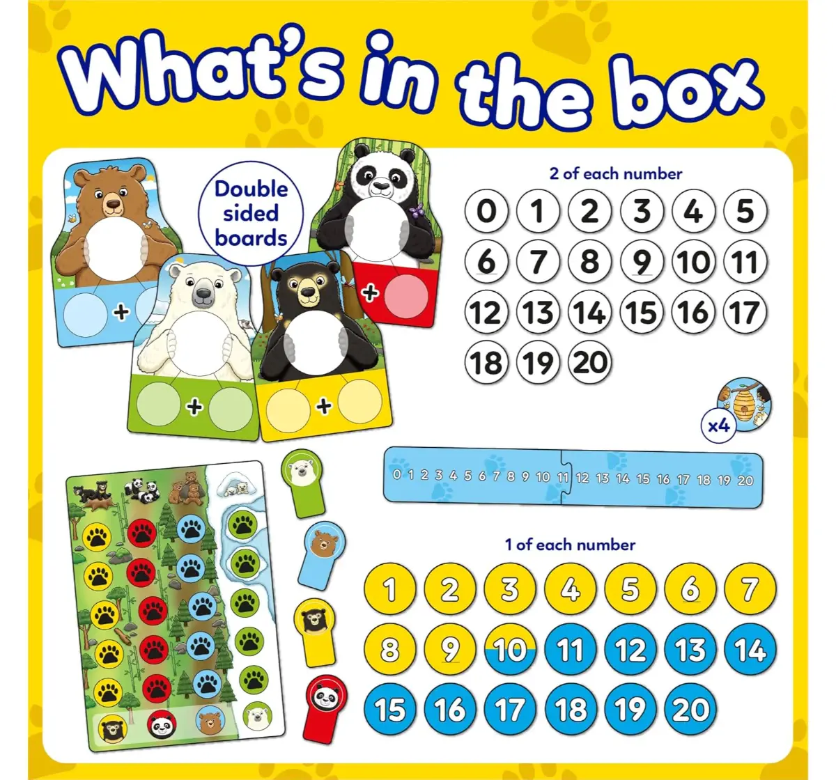 Orchard Toys Number Bears, Addition And Subtraction Maths Game, 5Y+