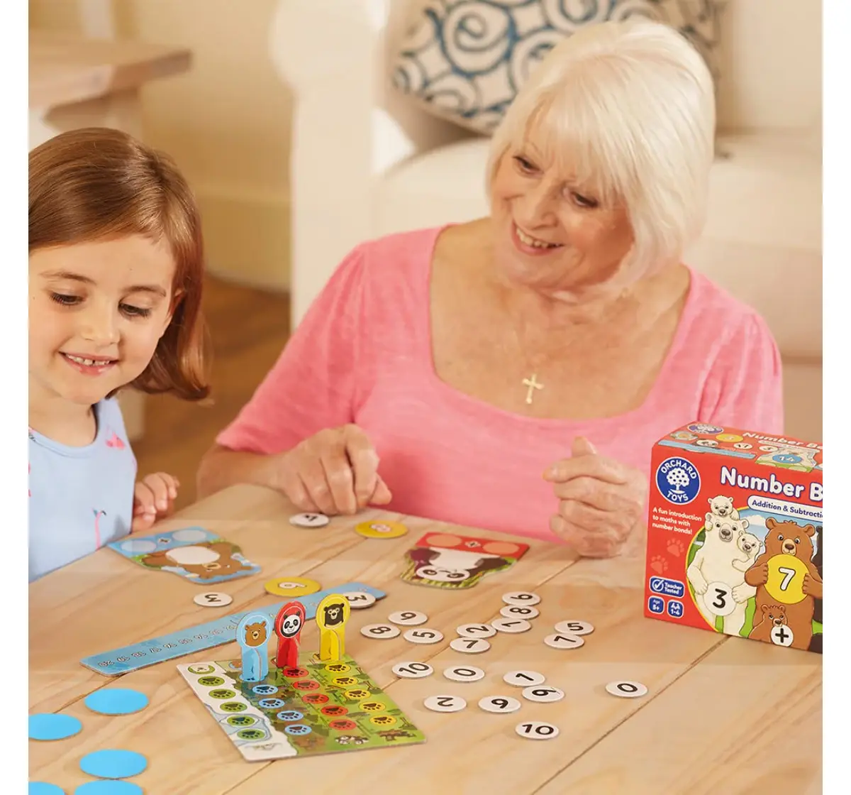 Orchard Toys Number Bears, Addition And Subtraction Maths Game, 5Y+