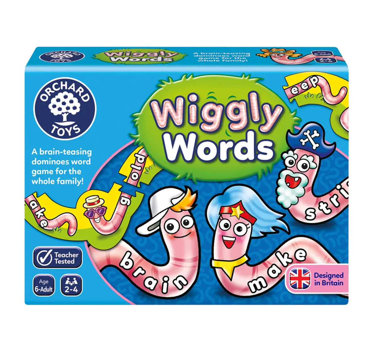 Orchard Toys Wiggly Words, Spelling And Word Building Board Game, 6Y+