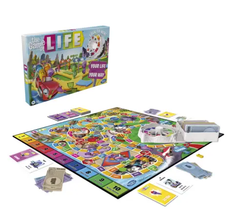 Hasbro Gaming The Game of Life Family Board Game 2 to 4 Players, 8Y+