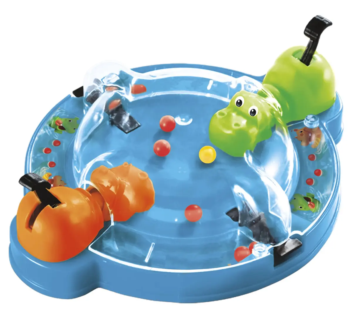 Hasbro Gaming Hungry Hungry Hippos Grab And Go Portable Game For 2 Players With 2 Chomping Hippos Multicolour, 4Y+