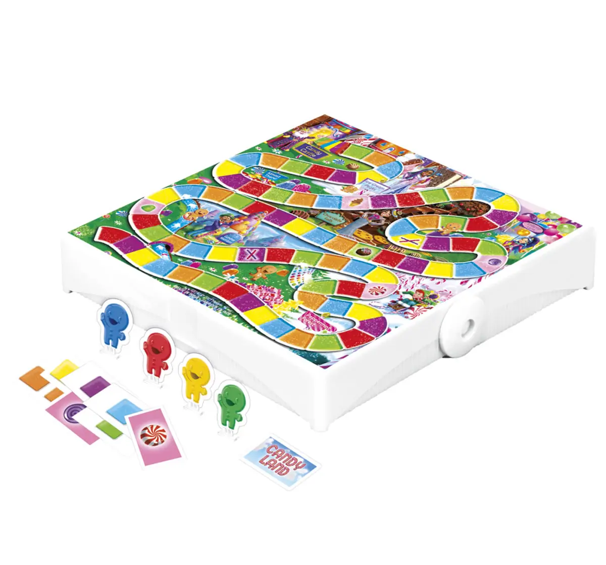 Hasbro Gaming Candy Land Grab and Go Portable Game, 2-4 Players Travel Game, 3Y+