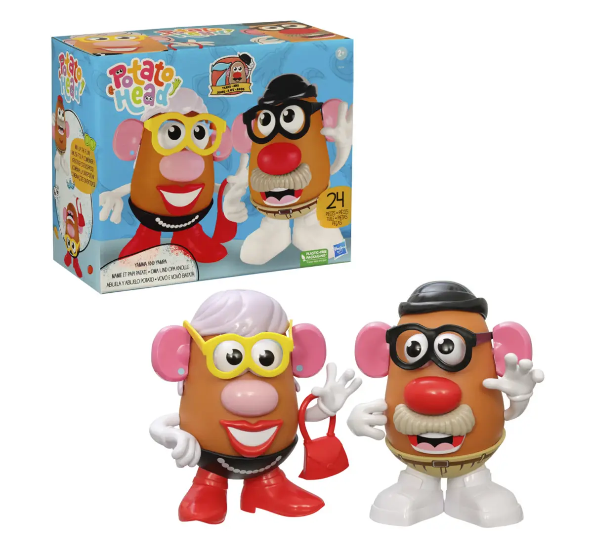 Hasbro Gaming Potato Head Yamma And Yampa Toy With 24 Parts And Pieces, Creative Toys Multicolour, 12M+