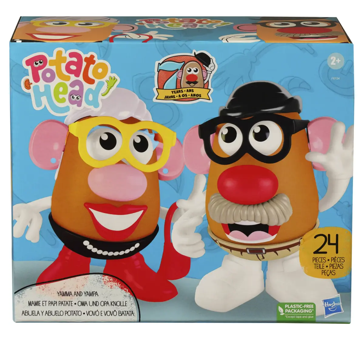 Hasbro Gaming Potato Head Yamma And Yampa Toy With 24 Parts And Pieces, Creative Toys Multicolour, 12M+