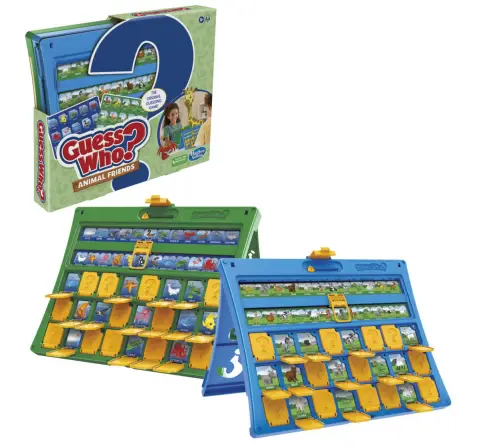 Hasbro Gaming Guess Who? Animal Friends Board Game, Includes 2 Double-Sided Animal Sheets, 6Y+