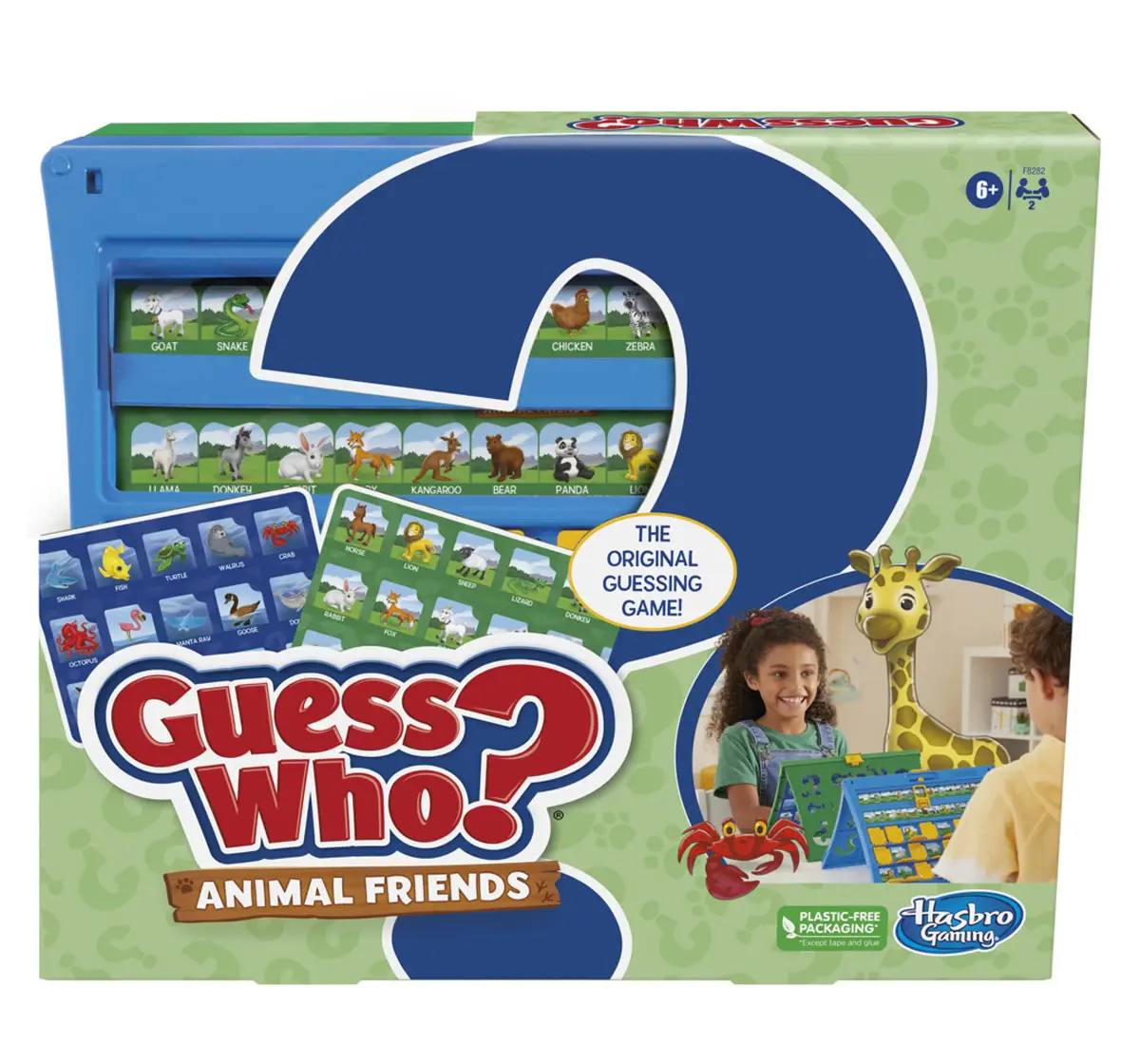 Hasbro Gaming Guess Who? Animal Friends Board Game, Includes 2 Double-Sided Animal Sheets, 6Y+
