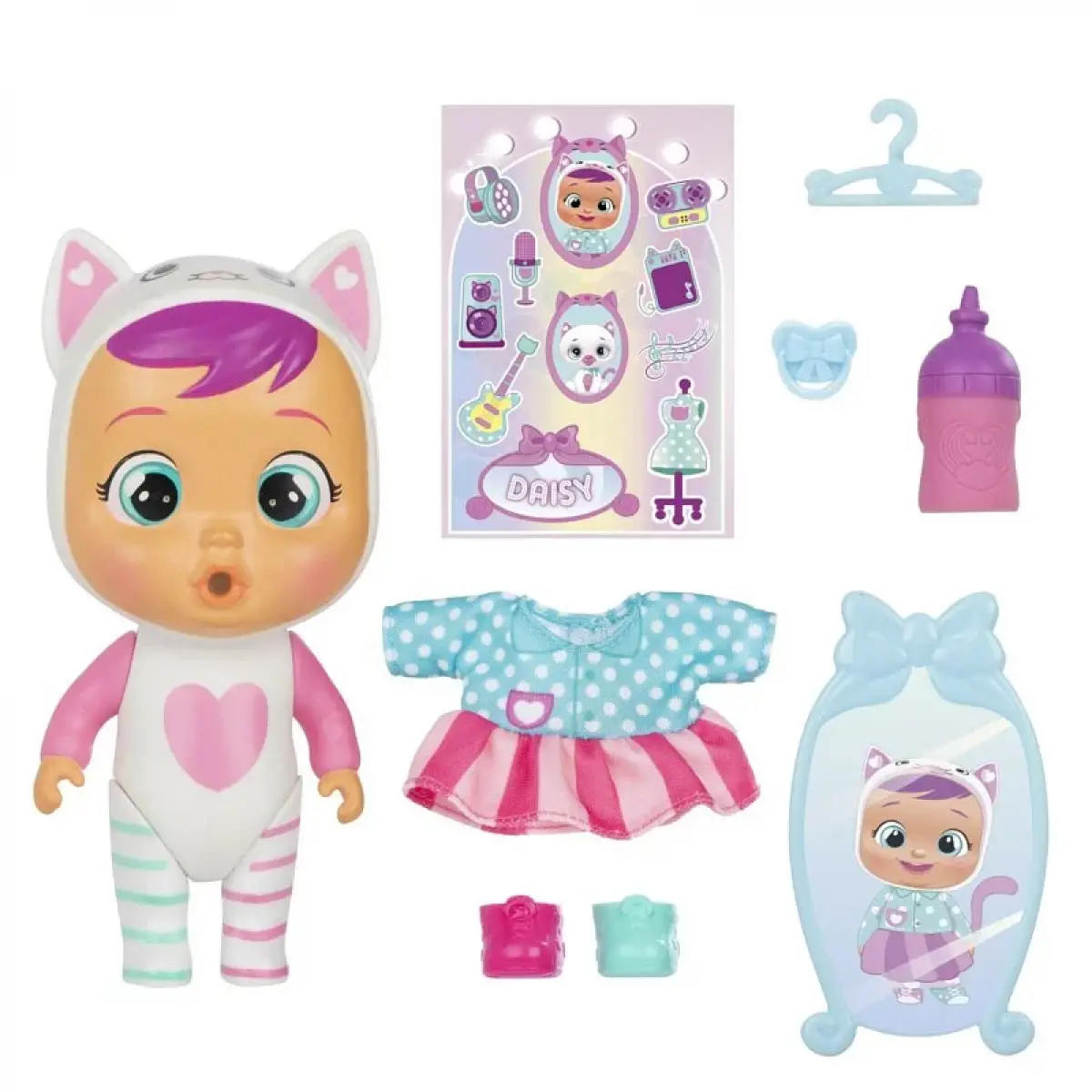 Cry Babies Magic Tears, Comes with 8 Accessories, Multicolour, 3Y+