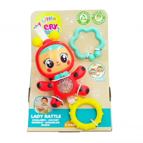 My Little Cry Babies Lady's Rattle, 3M+, Multicolour