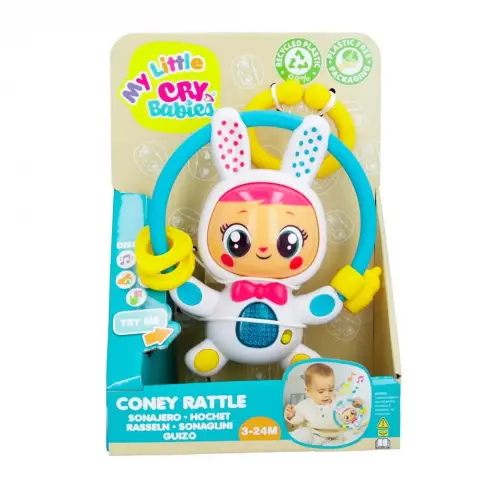 My Little Cry Babies Coney's Rattle, 3M+, Multicolour