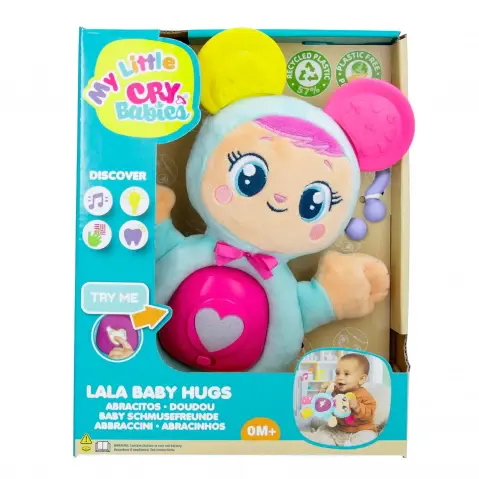 My Little Cry Babies Pink Lala Baby Hugs, 3M+, Multicolour
