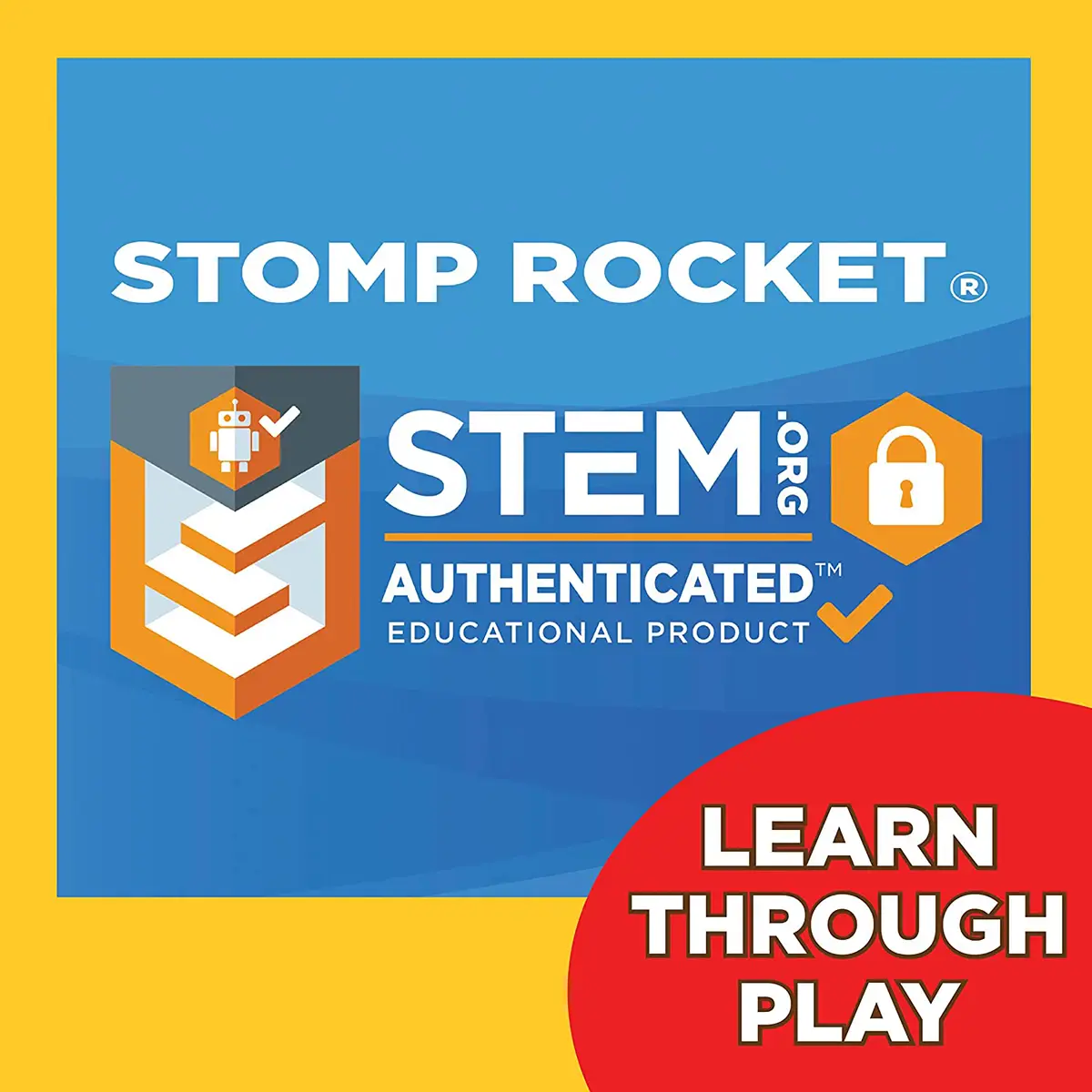 Stomp Rocket Original Dueling Rocket Launcher For Kids of Age 5Y+, Multicolour
