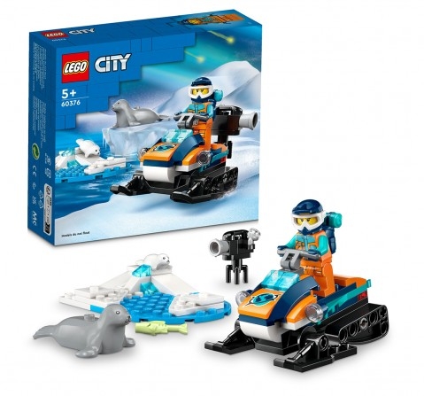 Lego City Arctic Explorer Snowmobile 60376 Building Toy Set (70 Pieces), 5Y+