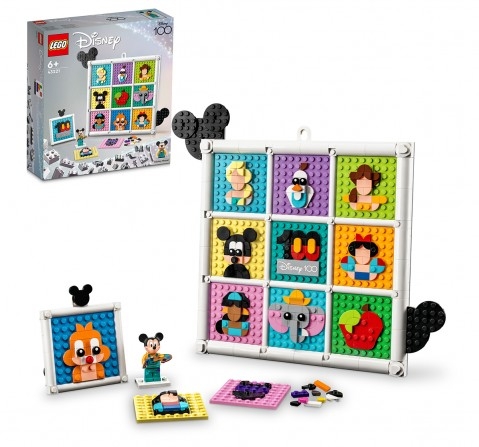 Lego Disney 100 Years Of Disney Animation Icons 43221 Building Toy Set (1,022 Pcs), 6Y+
