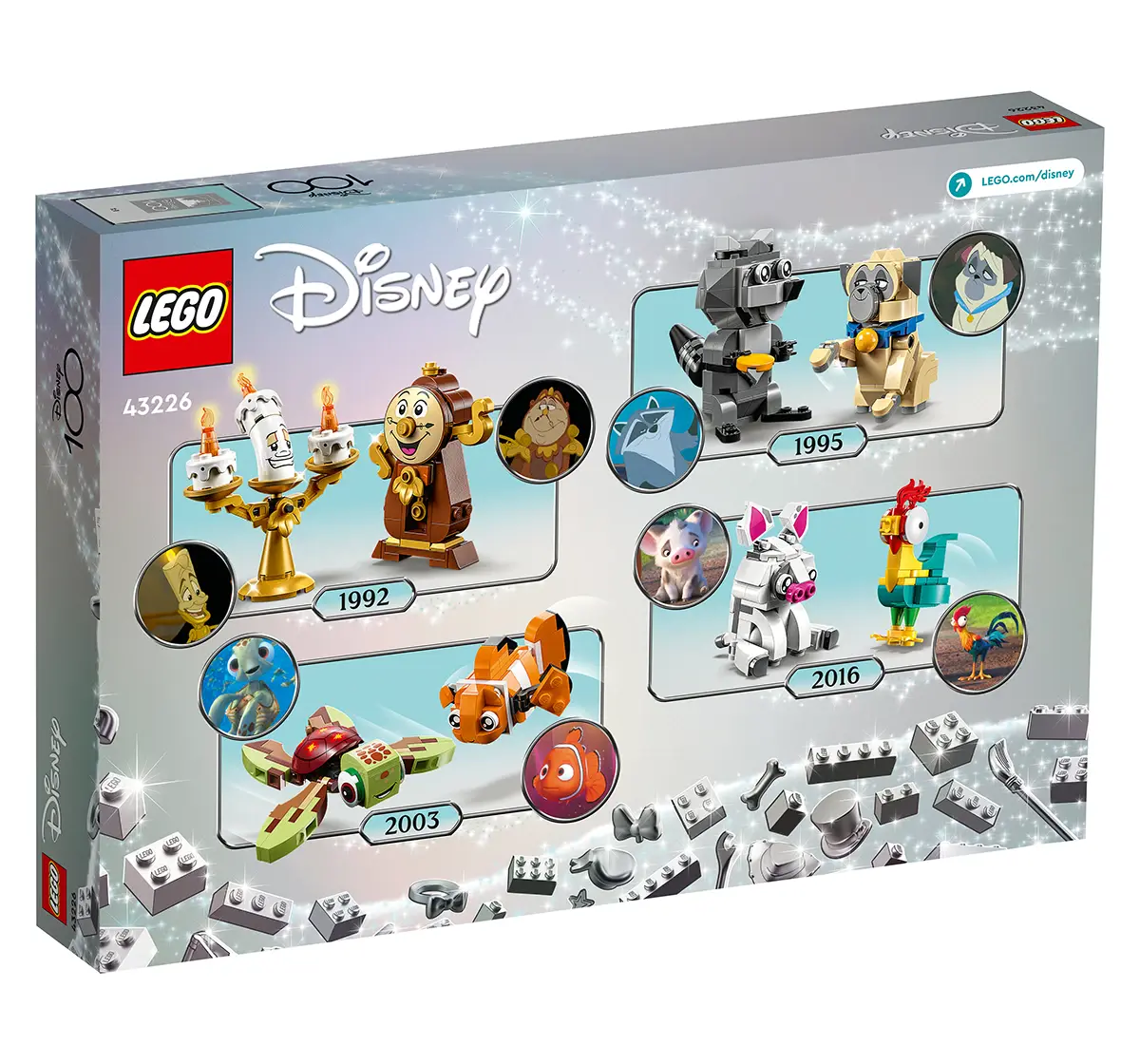 Lego Disney: Disney Duos 43226 Building Toy Set (553 Pieces), 6Y+
