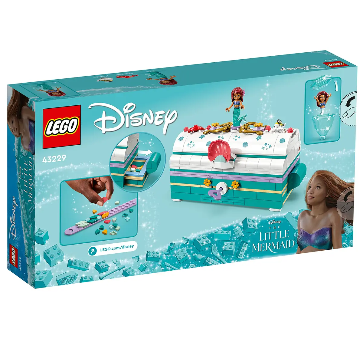 Lego Disney ArielS Treasure Chest 43229 Building Toy Set (370 Pieces), 6Y+