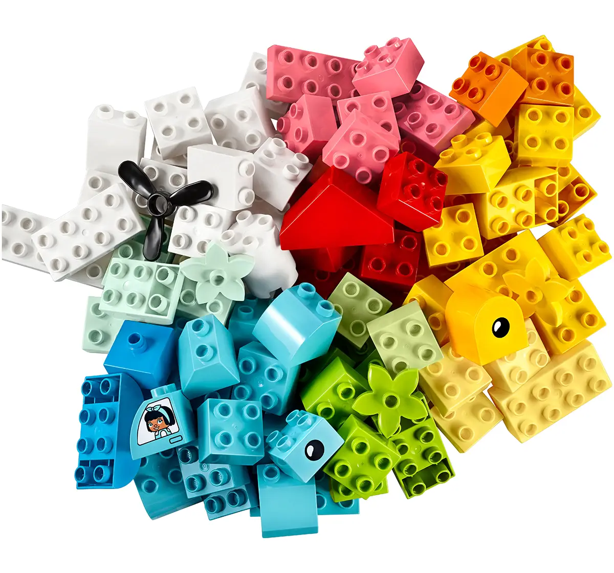 Lego Duplo Classic Heart Box 10909 Building Toy Set (80 Pieces), 15M+