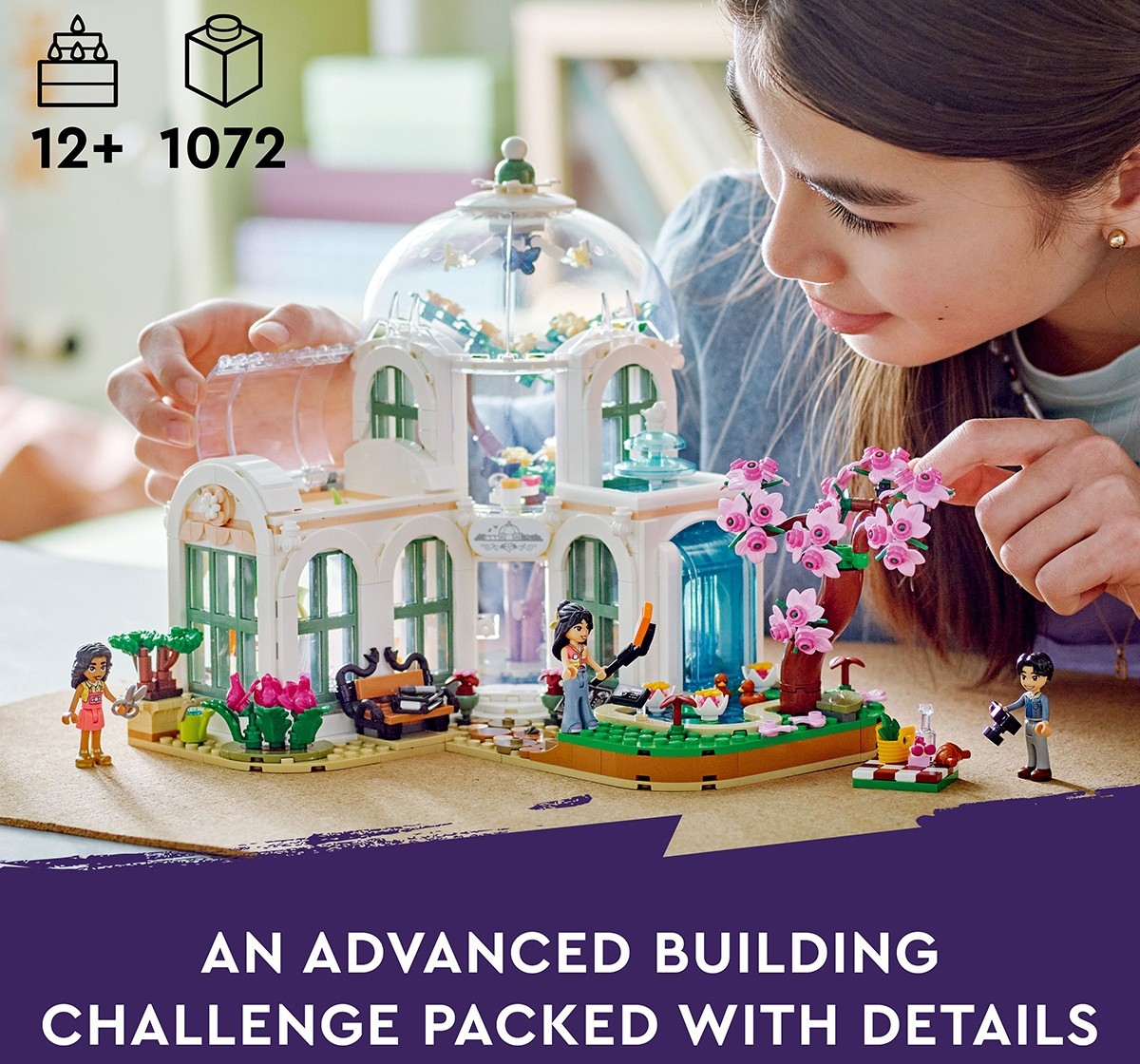 Lego Friends Botanical Garden 41757 Building Toy Set (1,072 Pieces), 12Y+