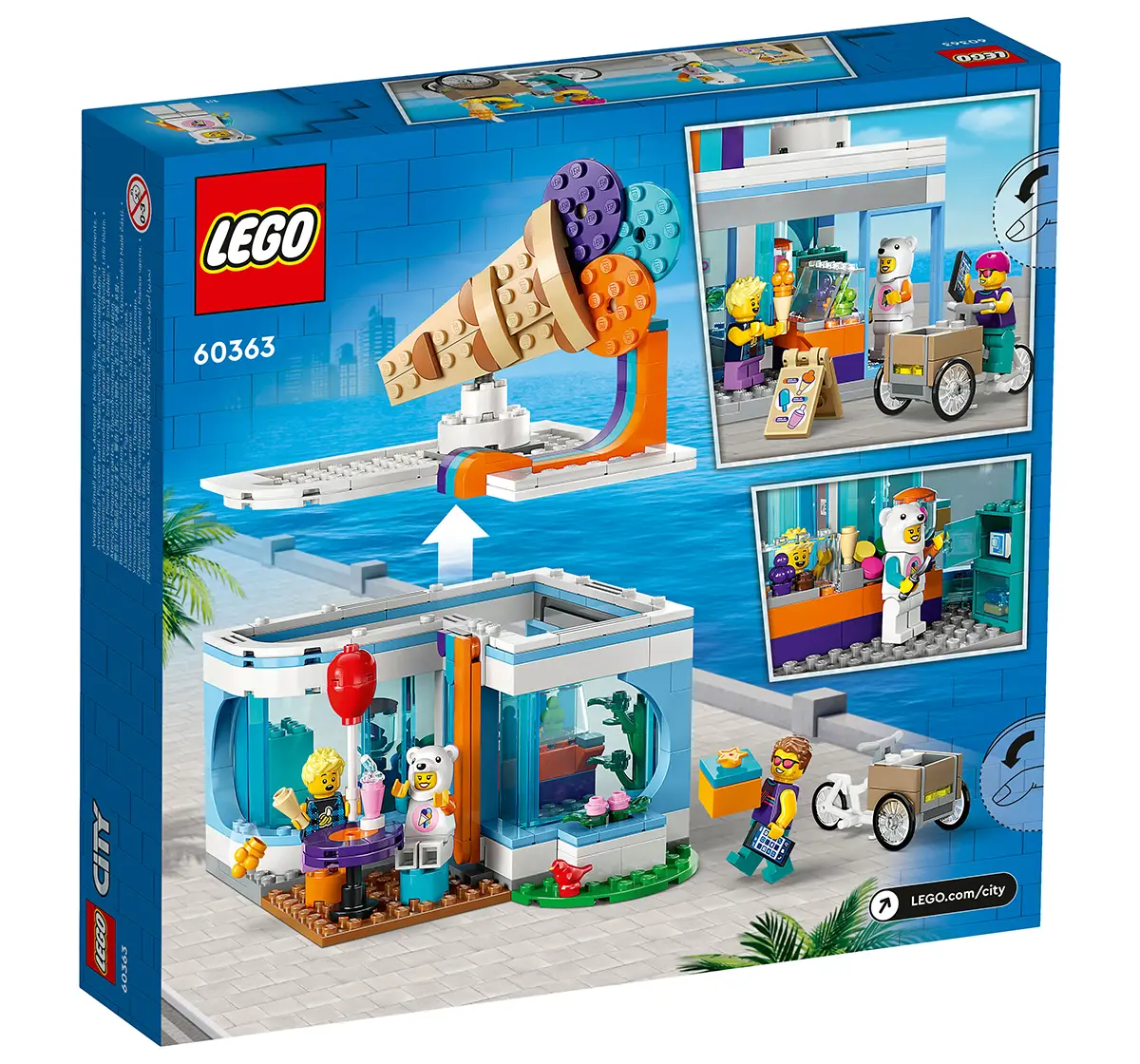 Lego City Ice-Cream Shop 60363 Building Toy Set For Kids Aged 6+ (296 Pieces), 6Y+
