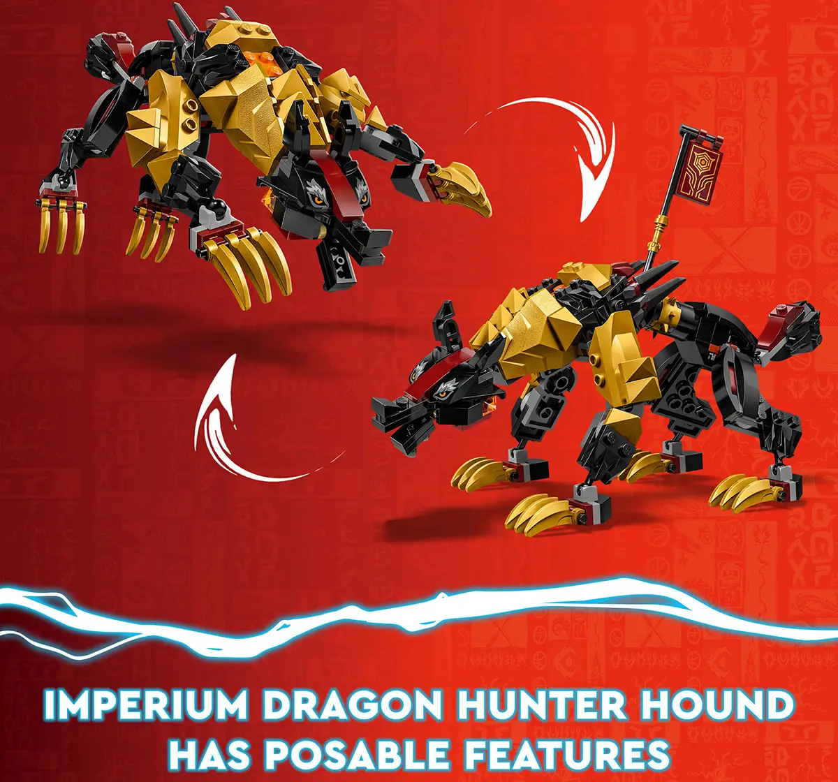 LEGO® NINJAGO 71790 Imperium-drakens kamphund, ninjaleksak med