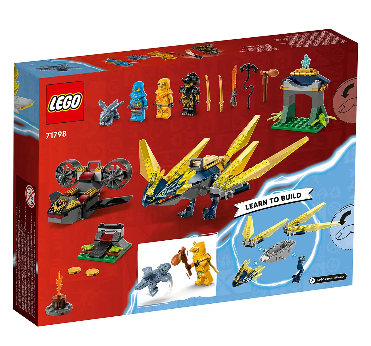 Lego Ninjago Nya And ArinS Baby Dragon Battle 71798 Building Toy Set (157 Pieces), 4Y+