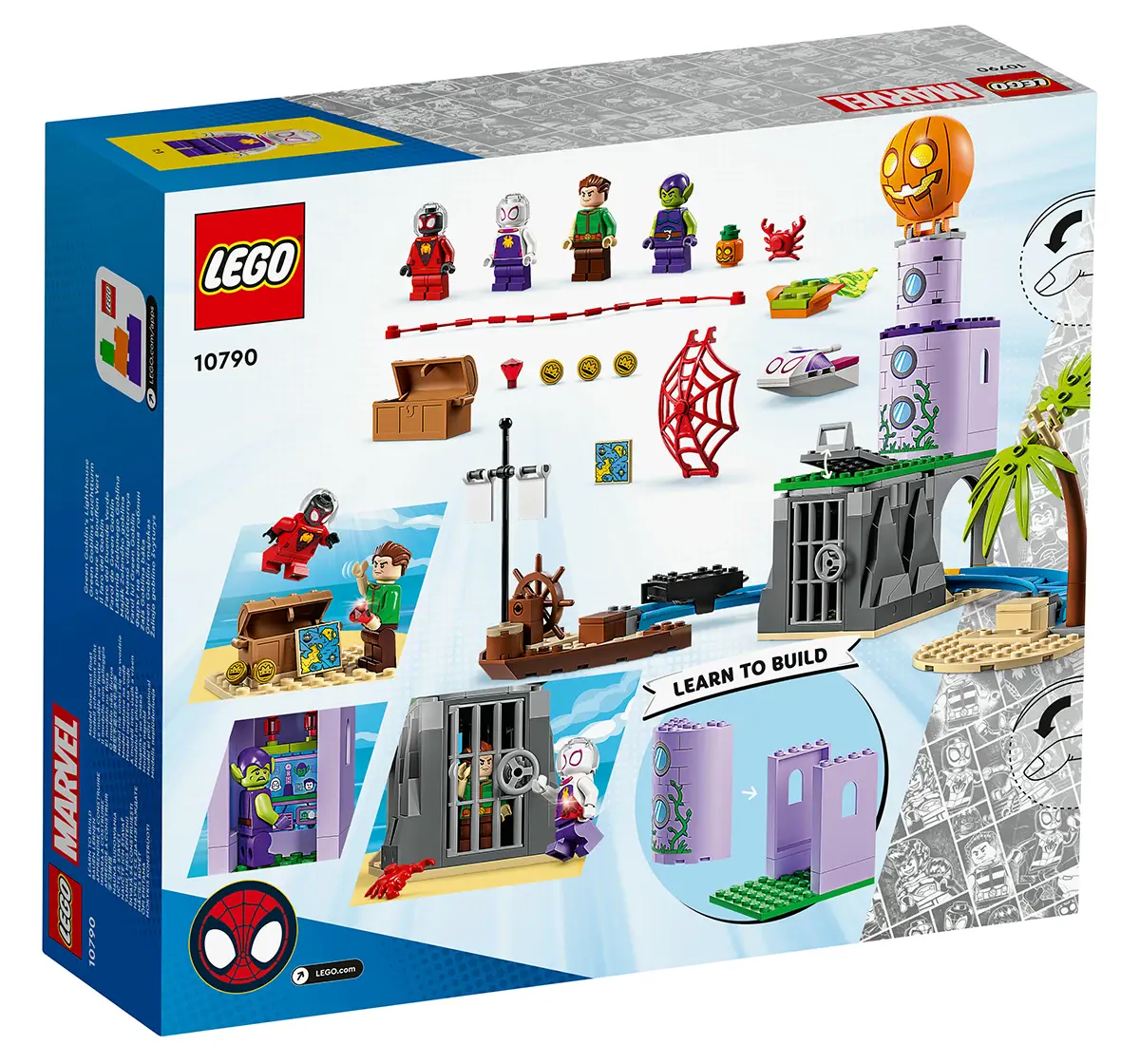 Lego Marvel Team Spidey At Green Goblin'S Lighthouse 10790 (149 Pieces), 4Y+