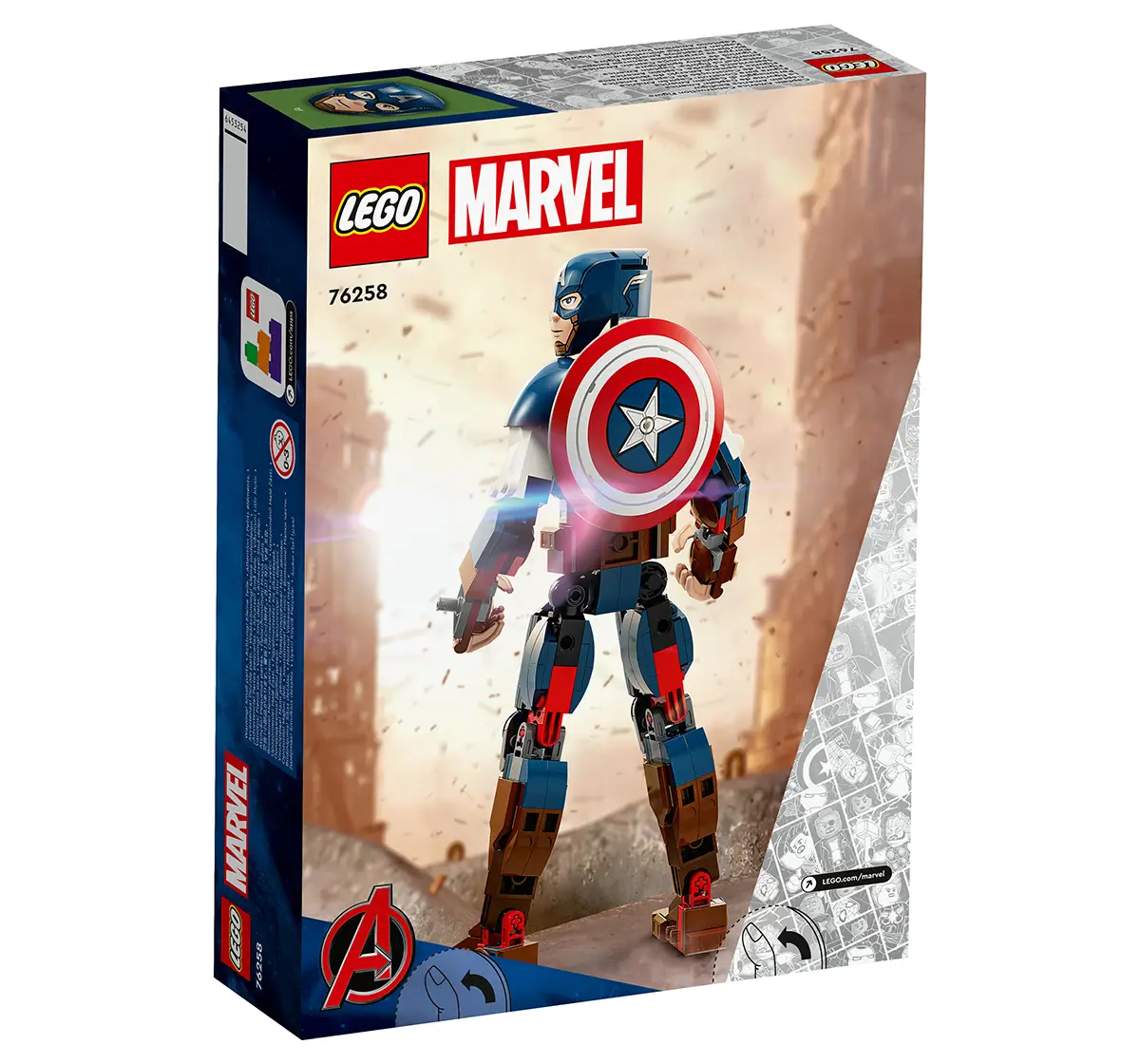Lego Marvel Captain America Construction Figure 76258 Building Toy Set (310 Pieces), 8Y+