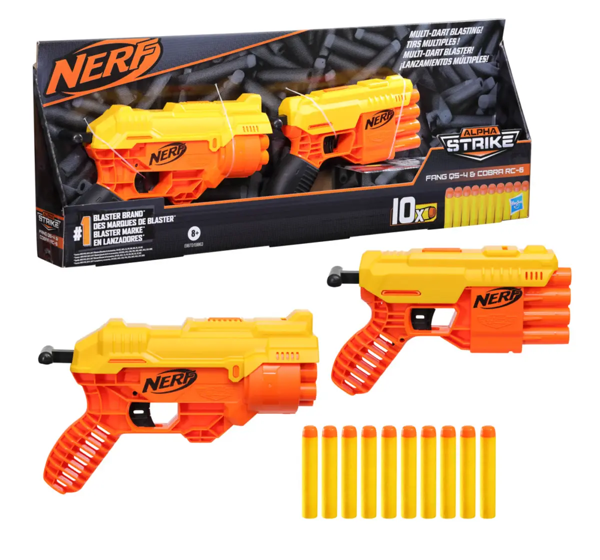 Hasbro Nerf Alpha Strike Blaster Pack Assorted Multicolour, 8Y+