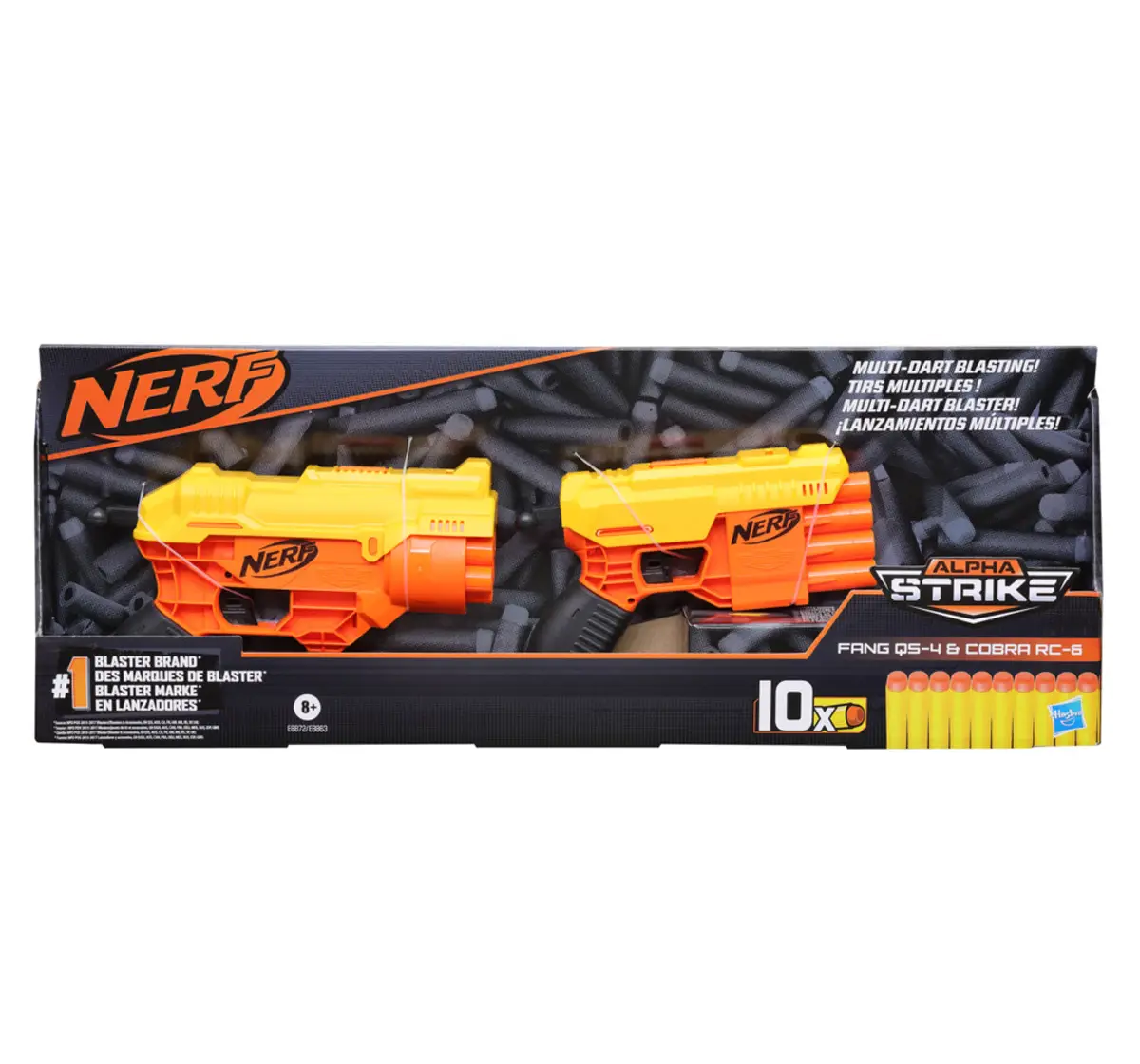 Hasbro Nerf Alpha Strike Blaster Pack Assorted Multicolour, 8Y+