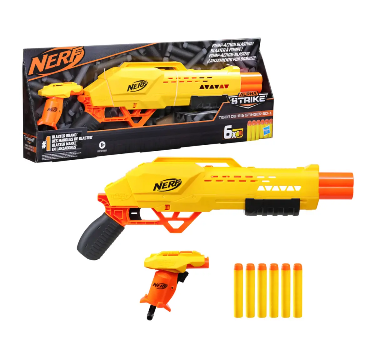 Hasbro Nerf Alpha Strike Blaster Pack Assorted Multicolour, 8Y+