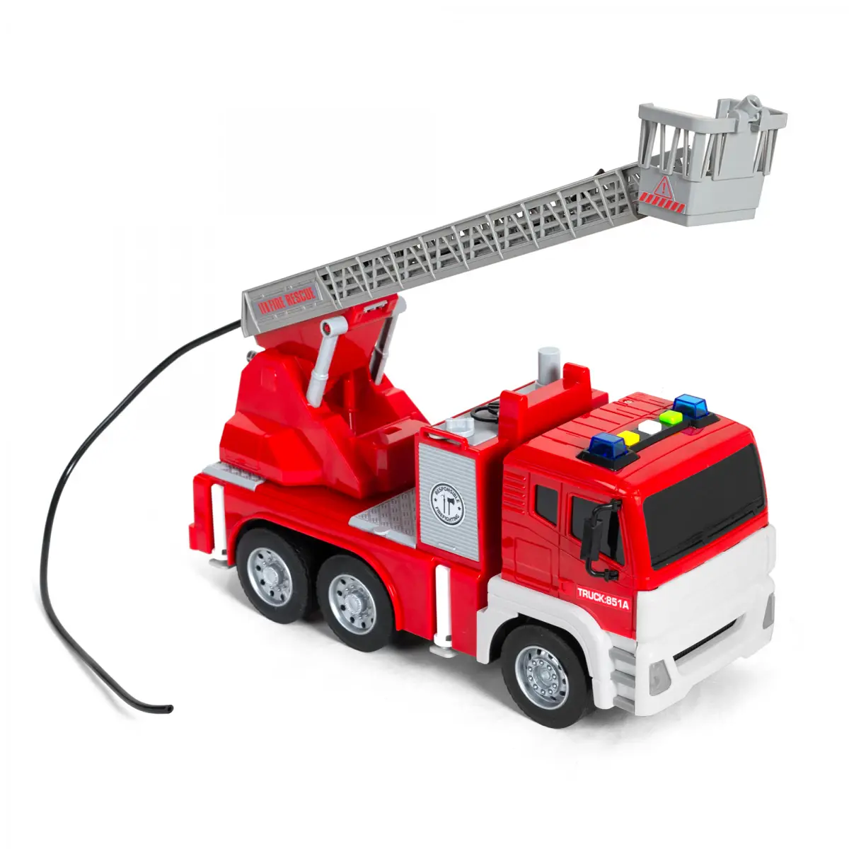 Ralleyz Urban Fire Engine Light & Sound Vehicle Toys for Kids, 3Y+, Multicolour