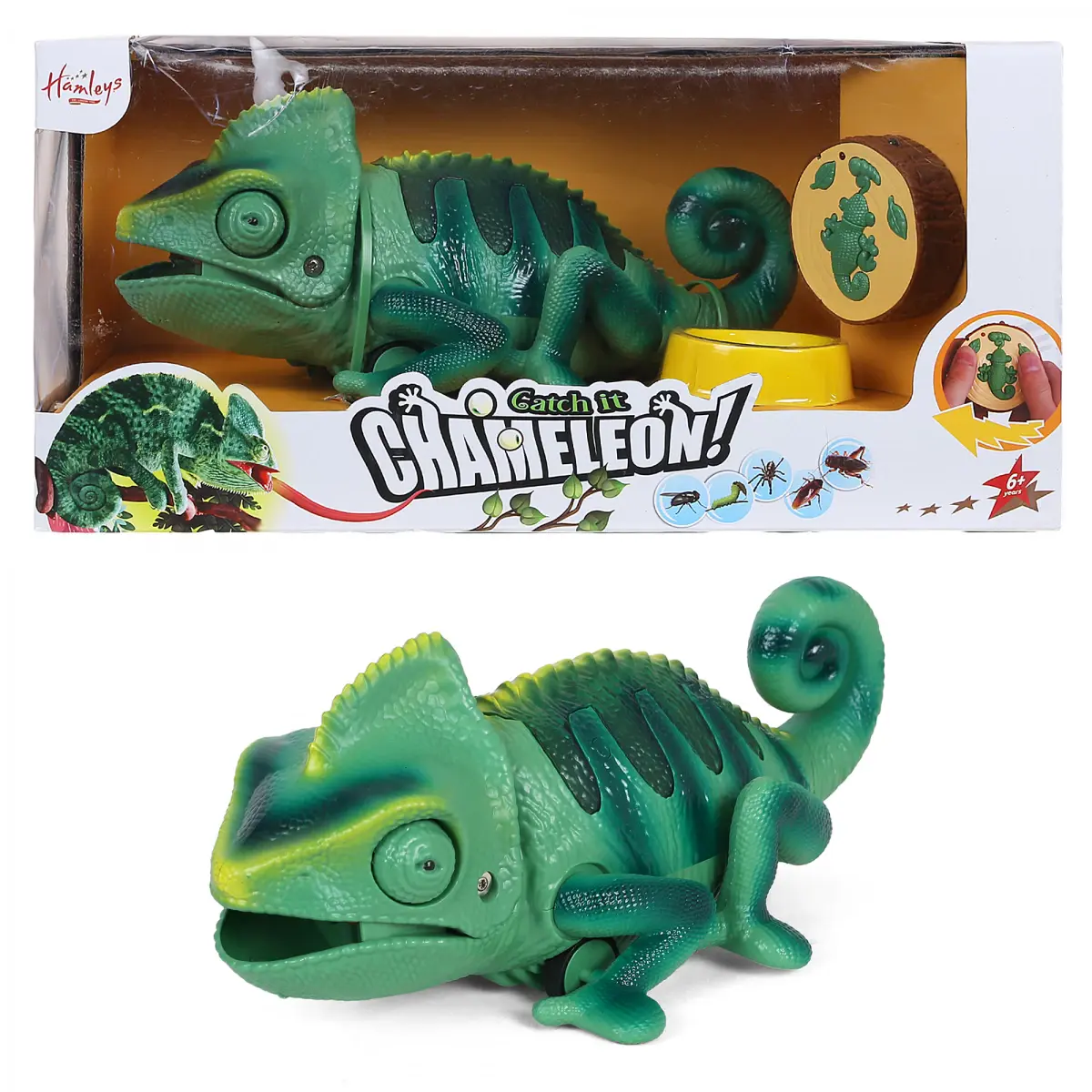 Hamleys Catch It Chameleon, 6Y+, Green