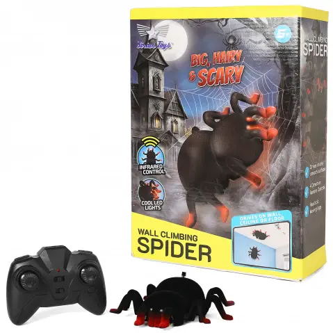 Sirius Toys Big Hairy Scary Wall Climbing Spider, 5Y+, Black