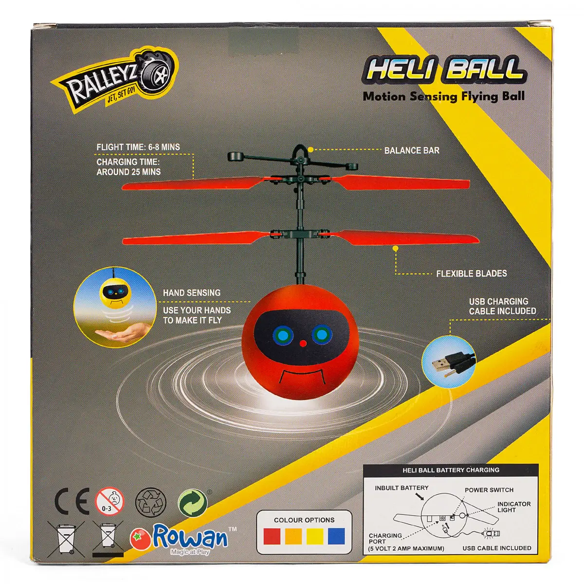 Ralleyz Heli Motion Sensory Flying Ball, 6Y+, Blue