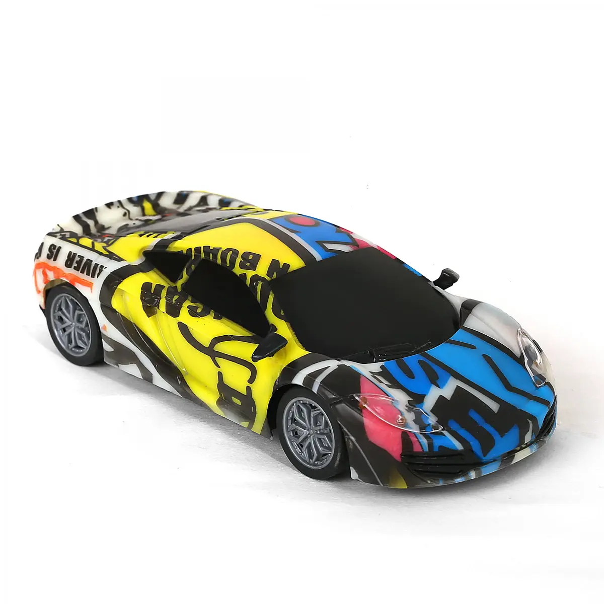 Ralleyz Graffiti Racing Car, Super Car Model, Vehicle Toys for Kids, 1:24 Scale, 4Y+, Multicolour