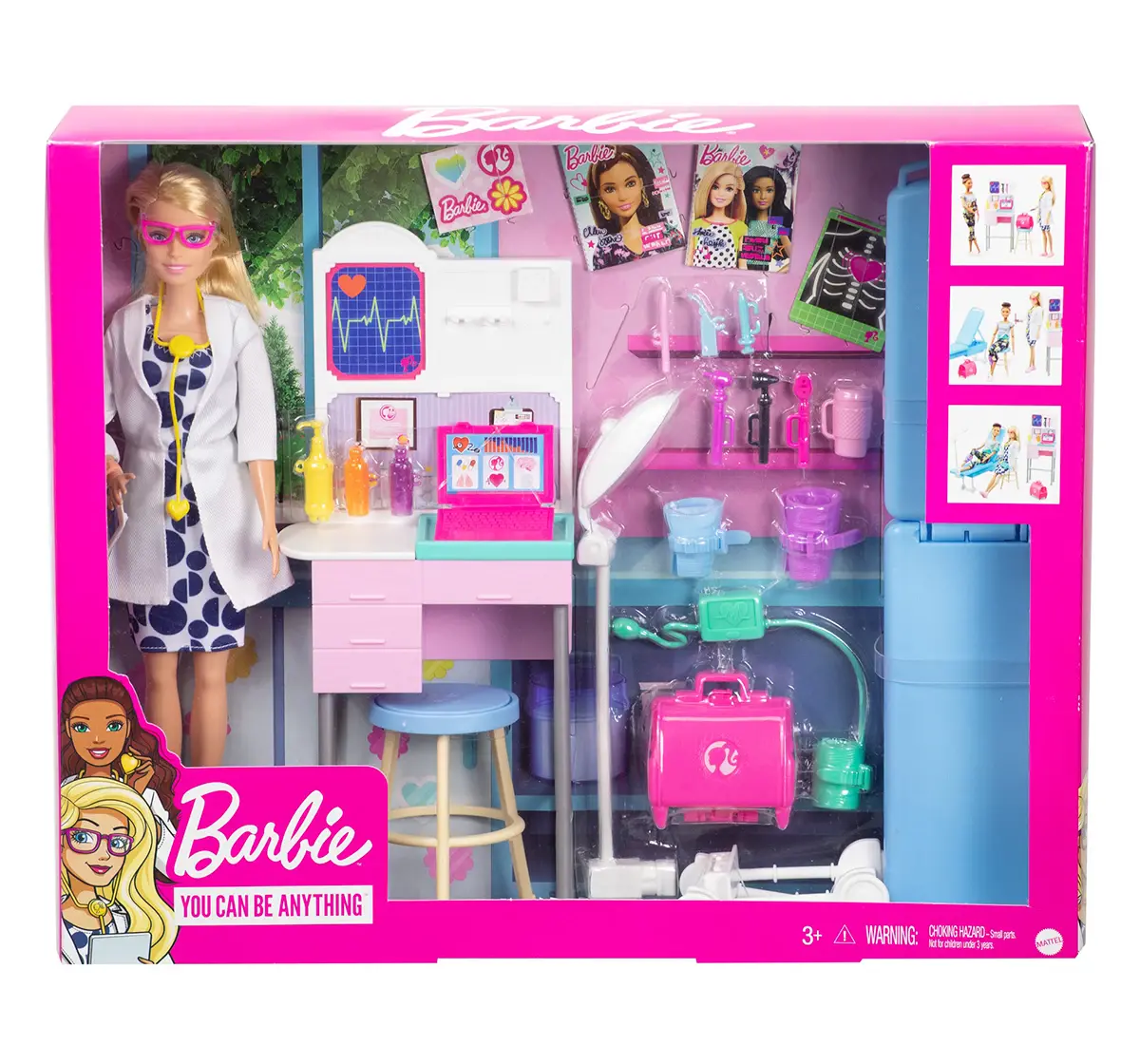 Barbie Medical Doctor Doll Playset, 3Y+, Multicolour