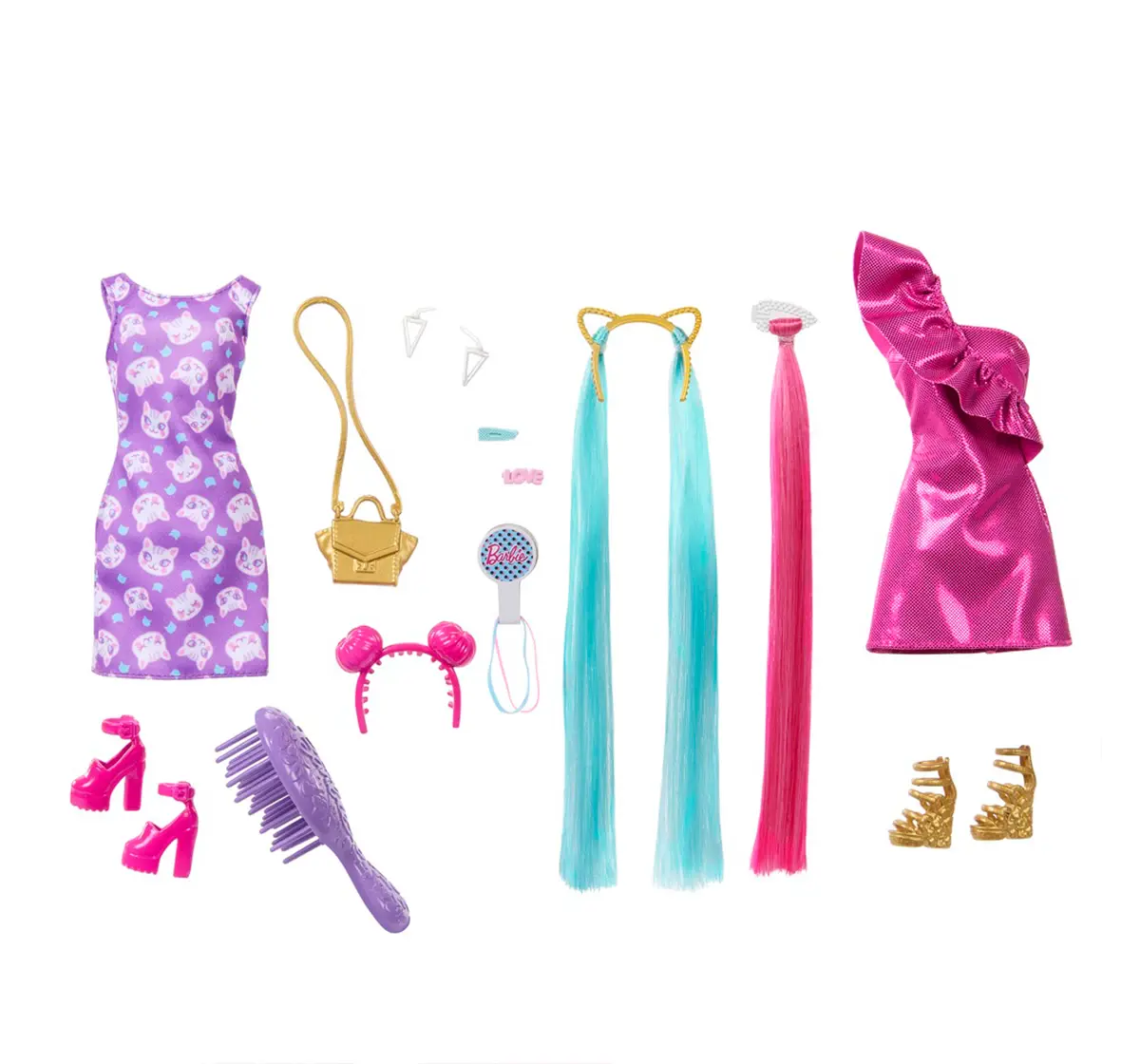 Barbie Totally Hair Doll, Assorted, 3Y+, Multicolour