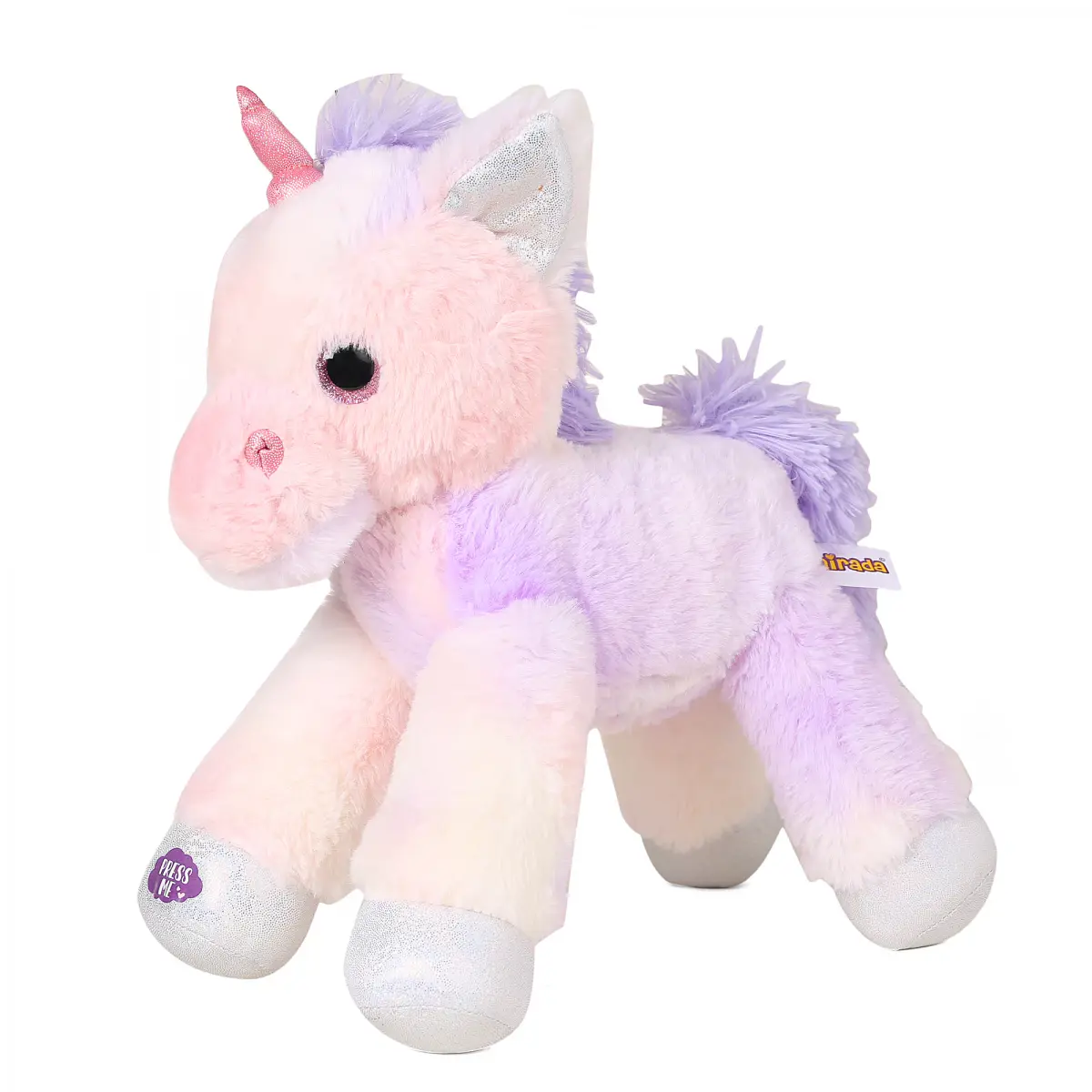 Mirada Unicorn Soft Toy for Kids, 40cm, 18M+, Multicolour