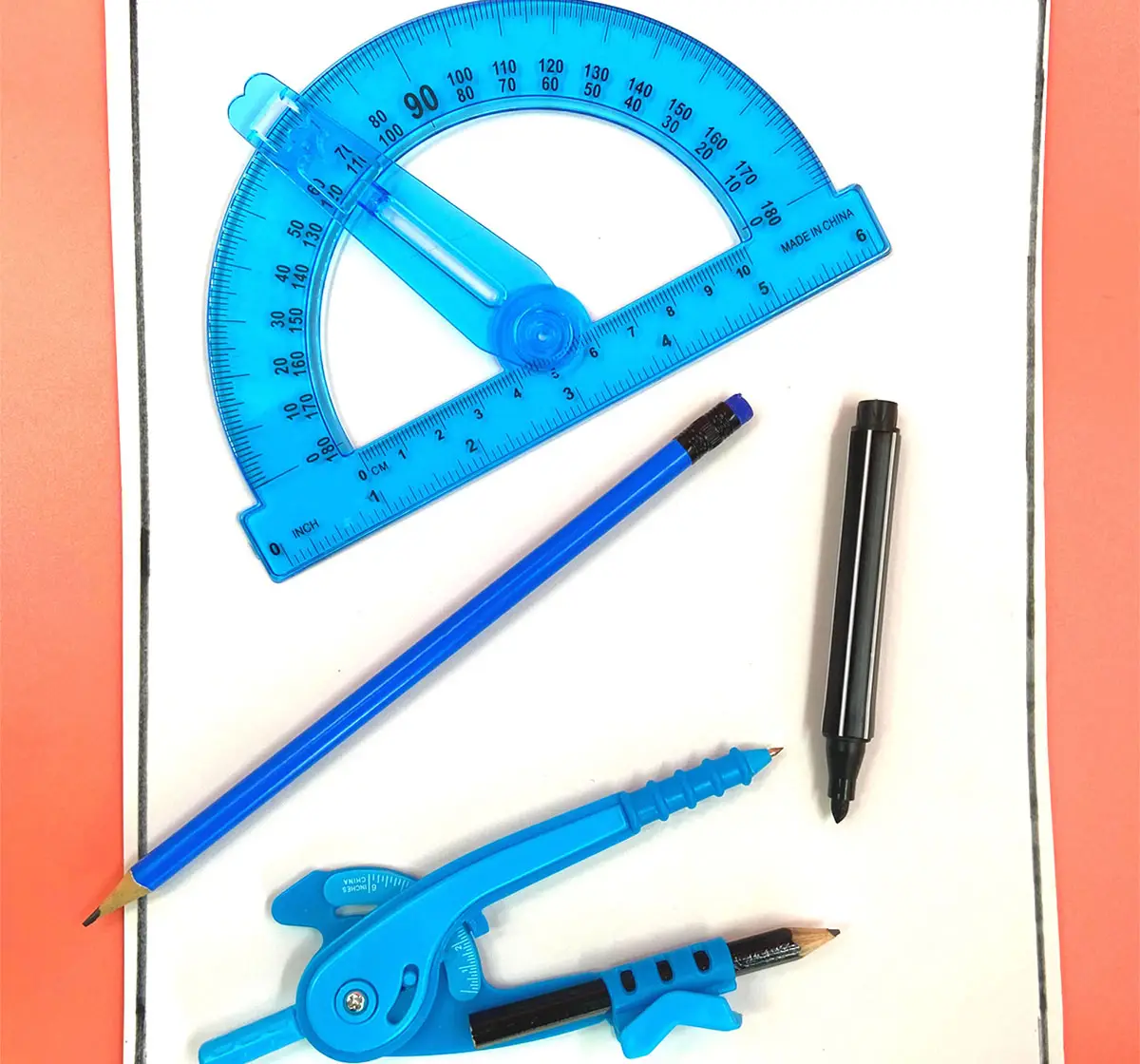 Scoobies BFF Compass and Protractor Set Blue, 3Y+