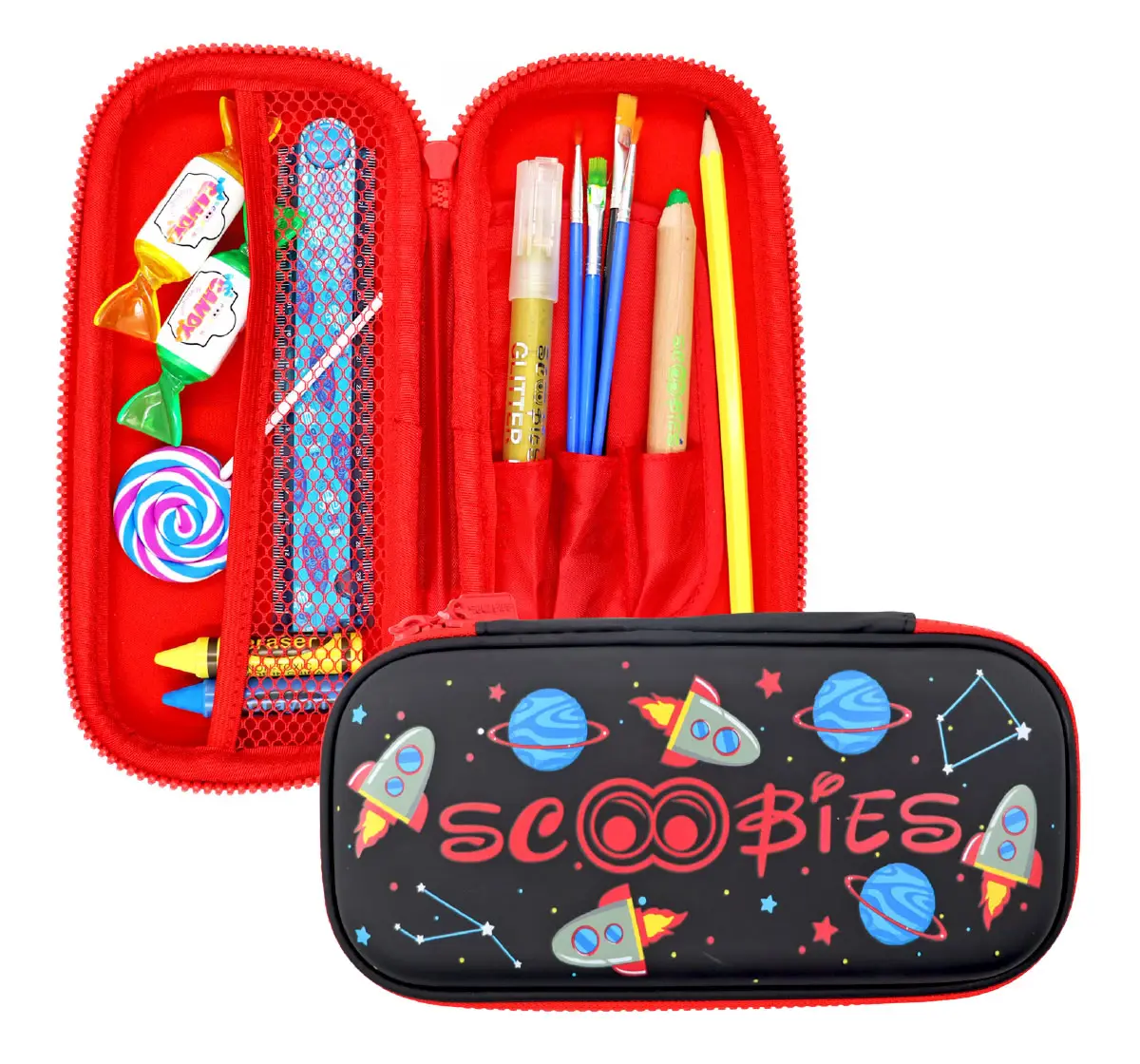 Scoobies Construction Eva Case Black and Orange, 3Y+ 