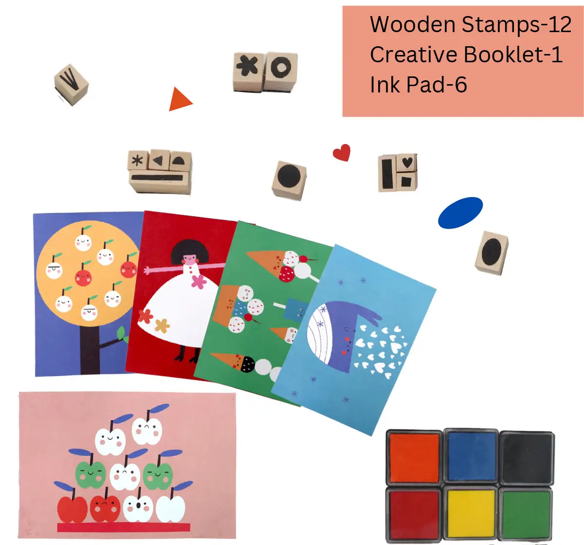 Scoobies Stamp Paint Art Set Multicolour, 4Y+