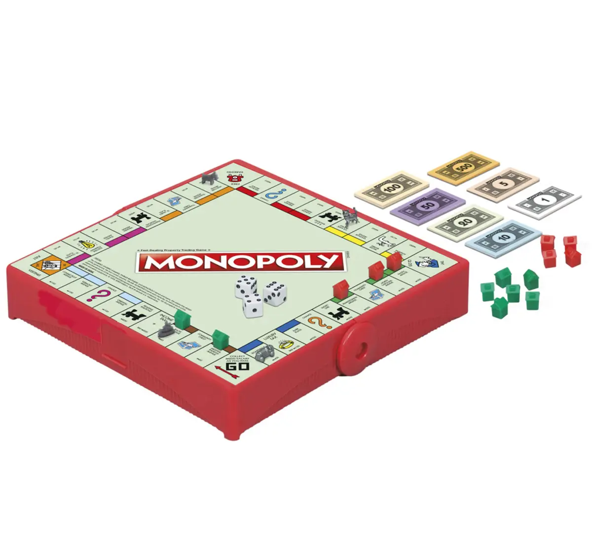 Monopoly Grab and Go Portable Game, 8Y+